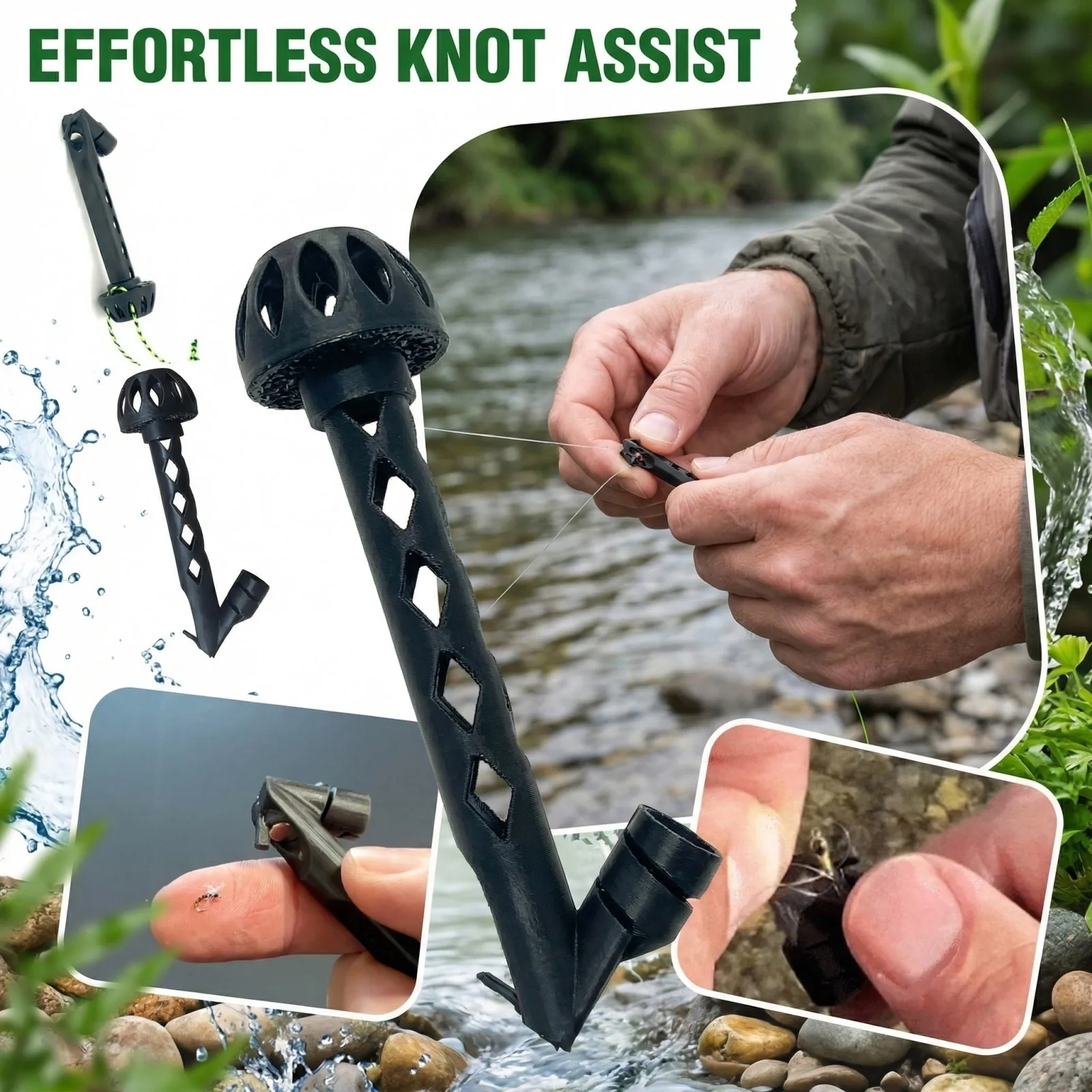 Magnetic Knot Tying Tool Flyin - Fishing Equipment Fly บทวิจารณ์และราคา