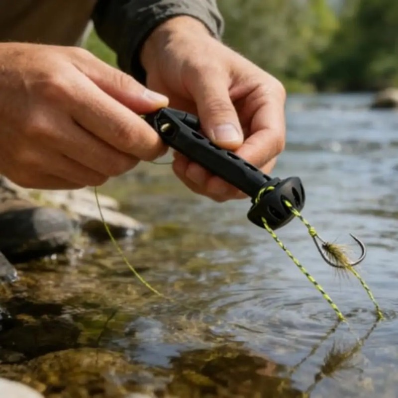 Magnetic Knot Tying Tool Flyin - Fishing Equipment Fly บทวิจารณ์และราคา