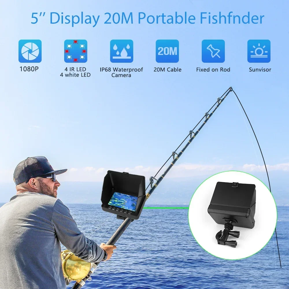 Fish Finder 5.0 Inch LCD Displ - Underwater Fishing Camera บทวิจารณ์และราคา
