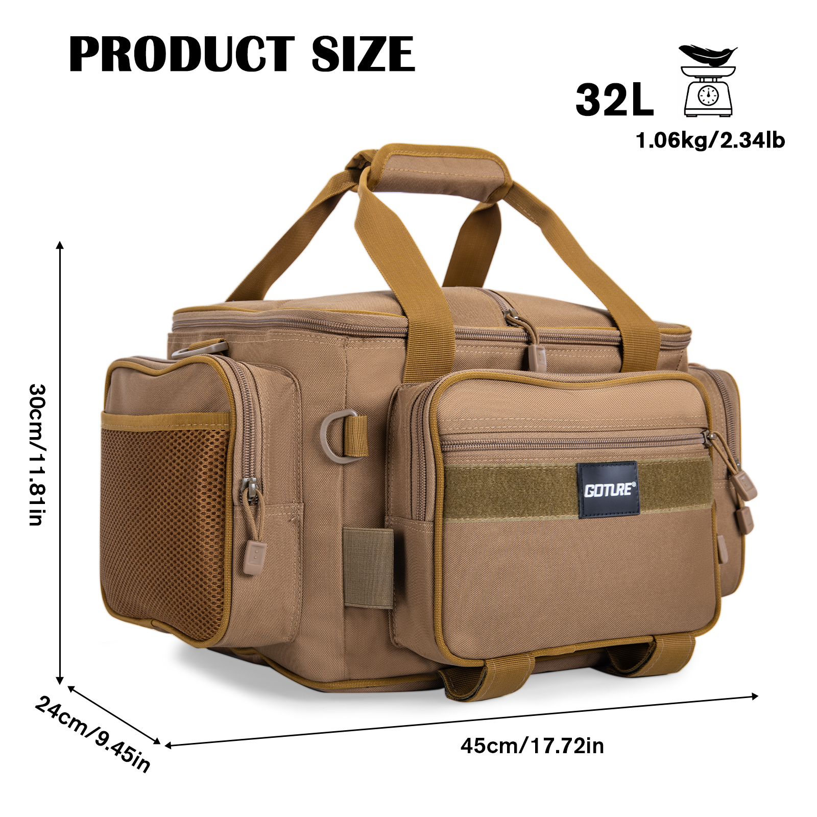 Goture 45*30*24cm Quality Fish - Fishing Equipment Fly บทวิจารณ์และราคา
