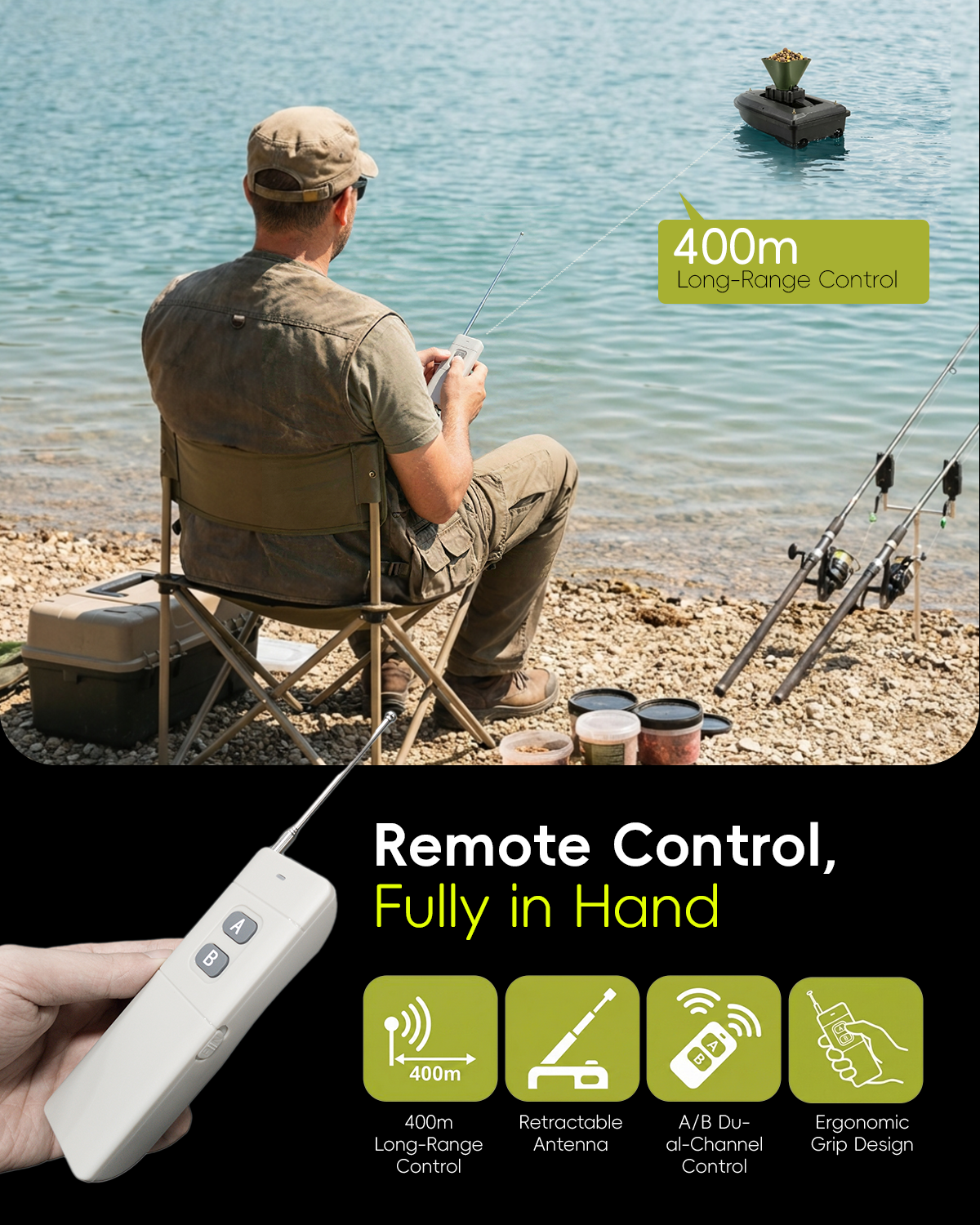 360° Rotating Bait Dispenser & - Carp Fishing Tackle บทวิจารณ์และราคา