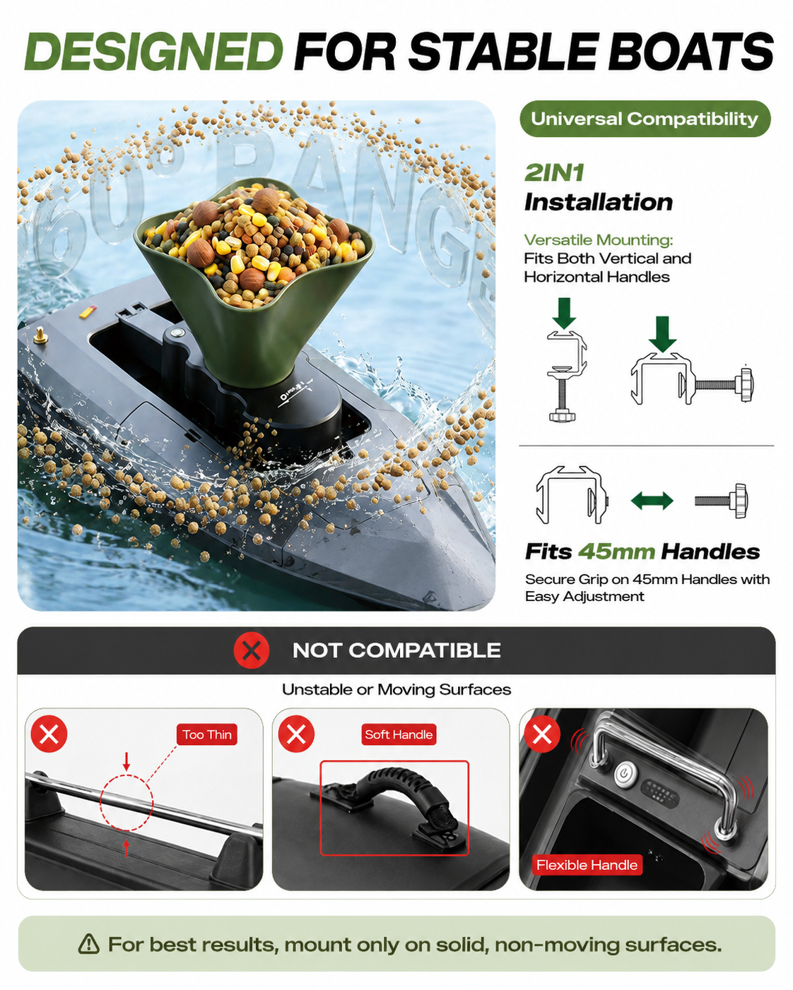 360° Rotating Bait Dispenser & - Carp Fishing Tackle บทวิจารณ์และราคา