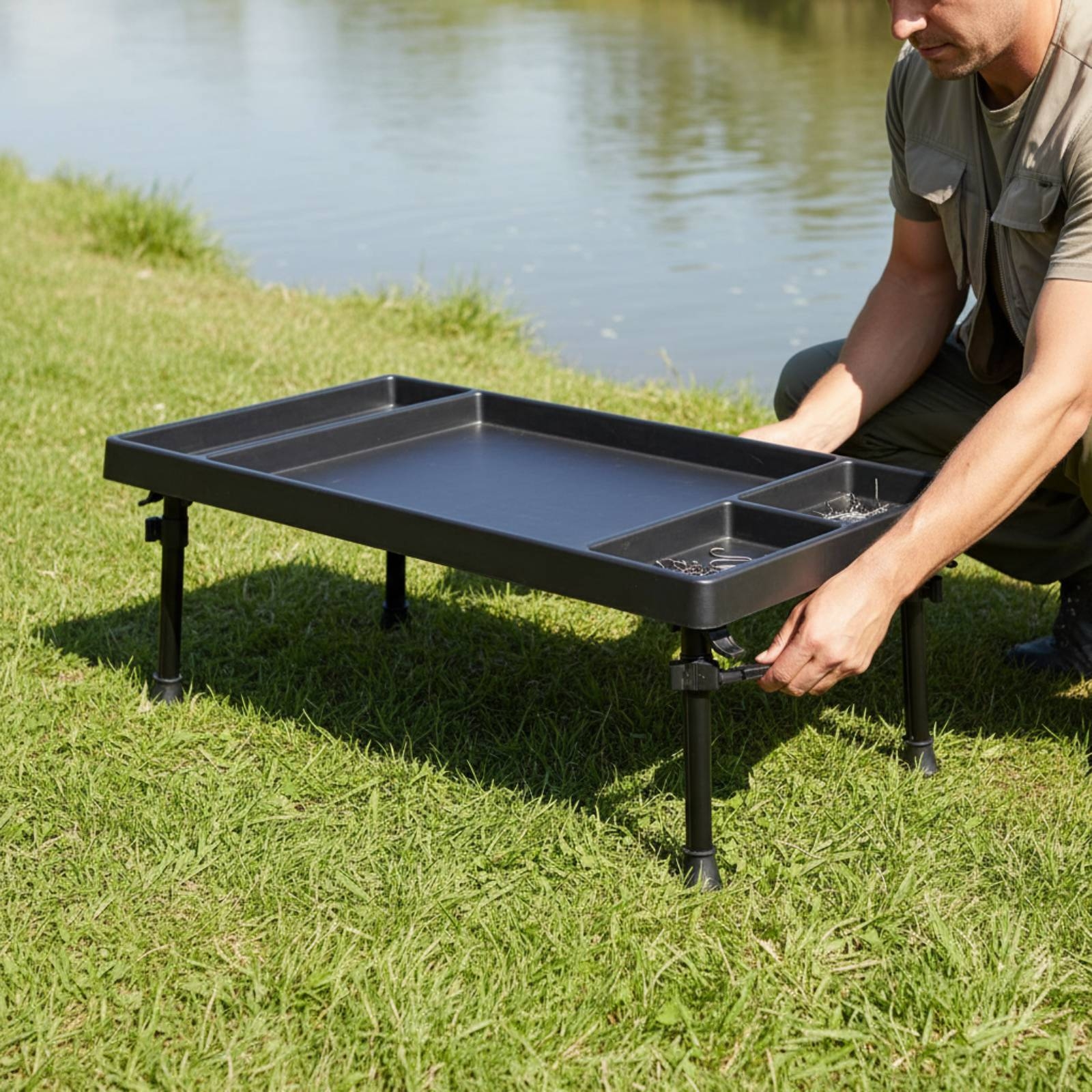 Fishing Tackle Tray Table Stur - Carp Fishing Tackle บทวิจารณ์และราคา
