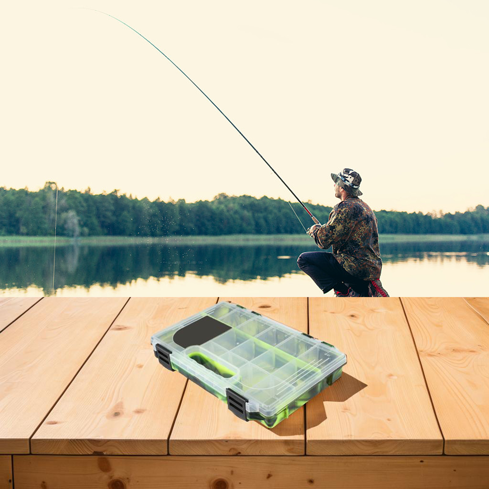 Compartment Organizer Fishing  - Fishing Equipment Terms บทวิจารณ์และราคา