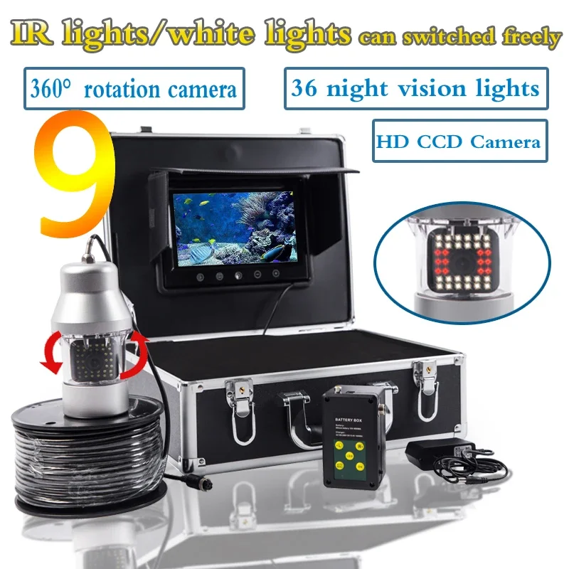 Fish finder F08A 9inch Underwa - Underwater Fishing Camera บทวิจารณ์และราคา