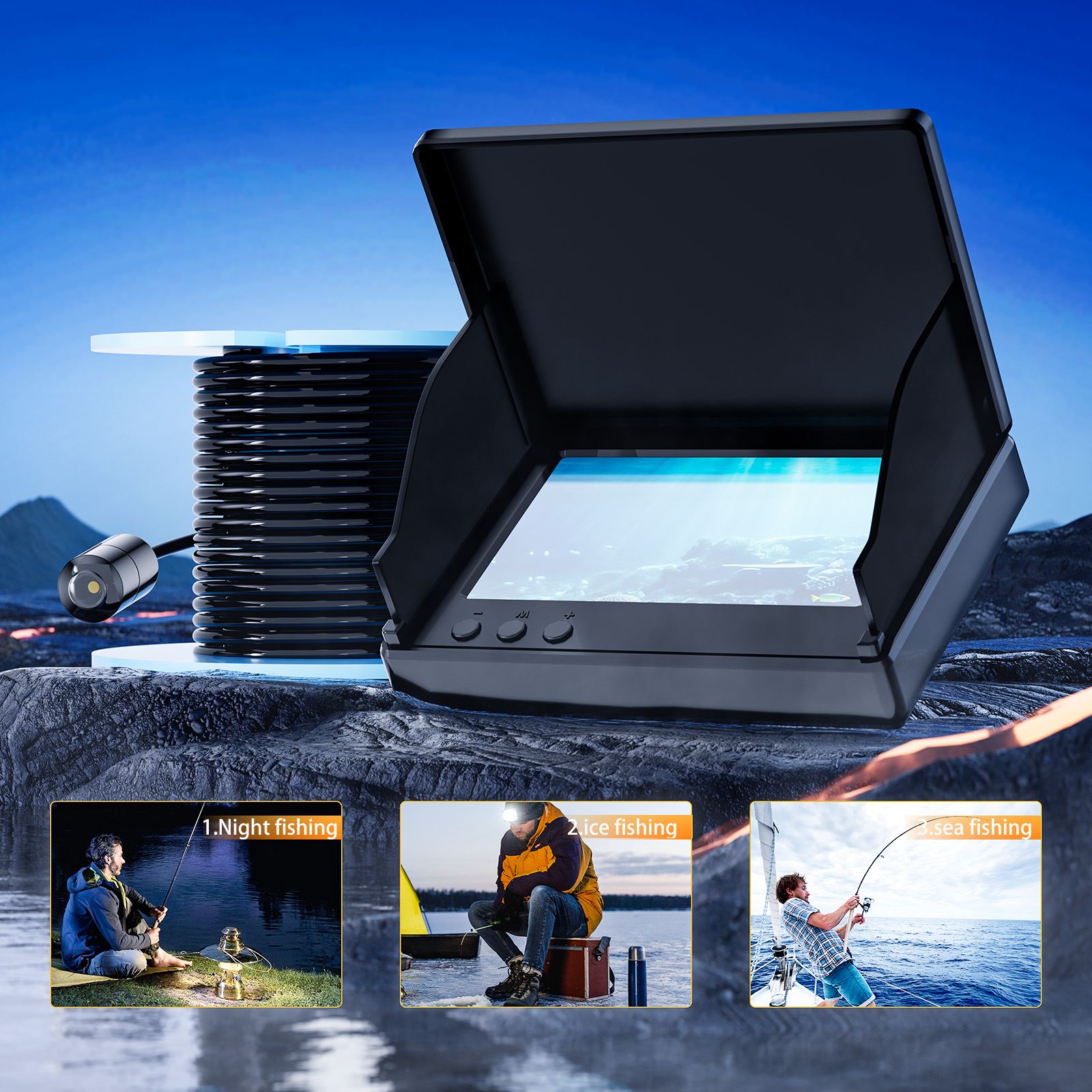 4.3 Inch Underwater 15/30M Fis - Underwater Fishing Camera บทวิจารณ์และราคา