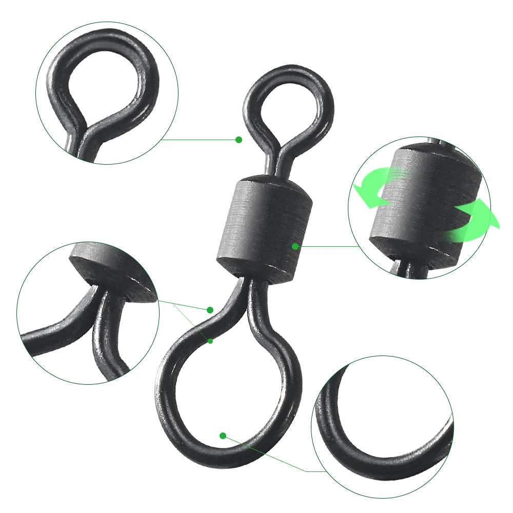 100pcs Carp Fishing Swivel Big - Carp Fishing Tackle บทวิจารณ์และราคา