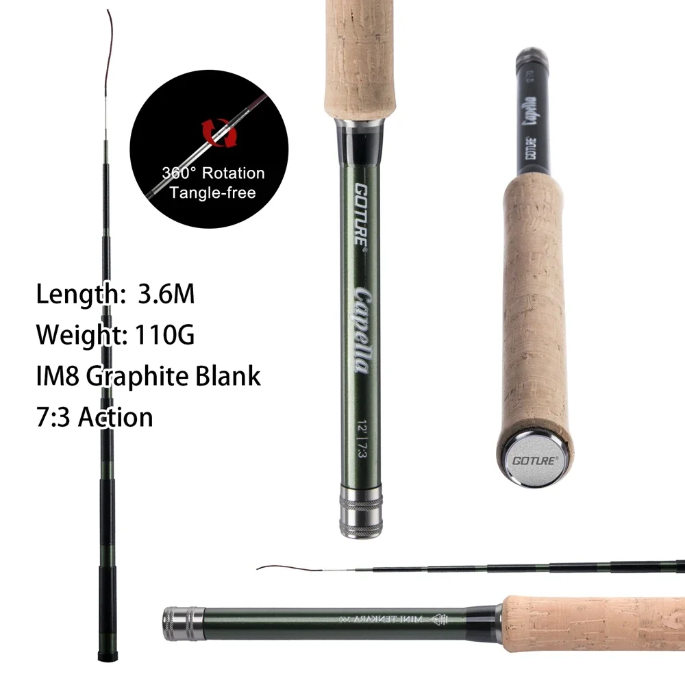 Goture 12FT Classical Tenkara  - Fishing Equipment Fly บทวิจารณ์และราคา